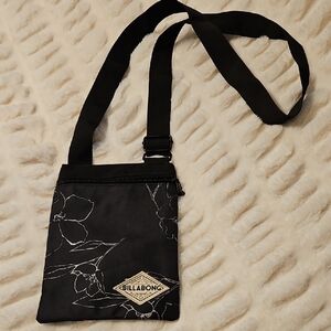 Billabong Black Floral Belt Bag